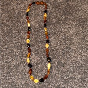 Teething amber necklace